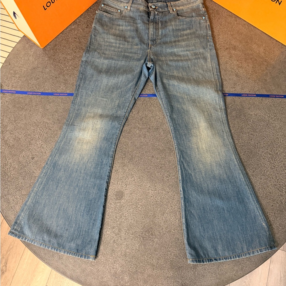Louis Vuitton Denim Wide Leg Jeans